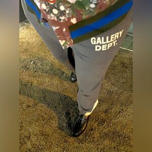 Gallery Dept wide leg flare leg jogger’s Unisex sz Large colorblock